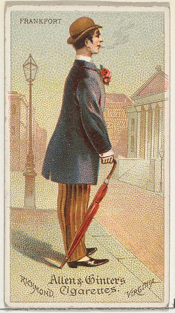 Allen & Ginter, Frankfurt, from World's Dudes series (N31) for Allen & Ginter Cigarettes