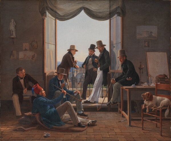 Constantin Hansen, Et selskab af danske kunstnere i Rom