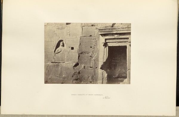 Francis Frith, Greek Tablets at Wady Kardassy, Nubia