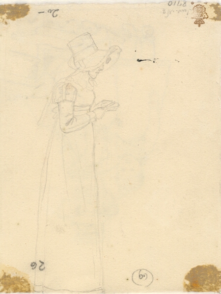 C.W. Eckersberg, En stående kvinde.
