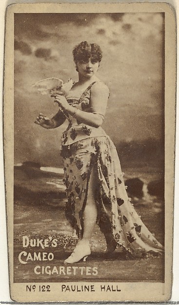 W. Duke, Sons & Co., Card Number 122, Pauline Hall, from the Actors and Actresses series (N145-4) issued by Duke Sons & Co. to promote Cameo Cigarettes
