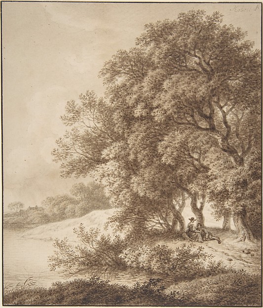 Ferdinand Kobell, Landscape with Lovers