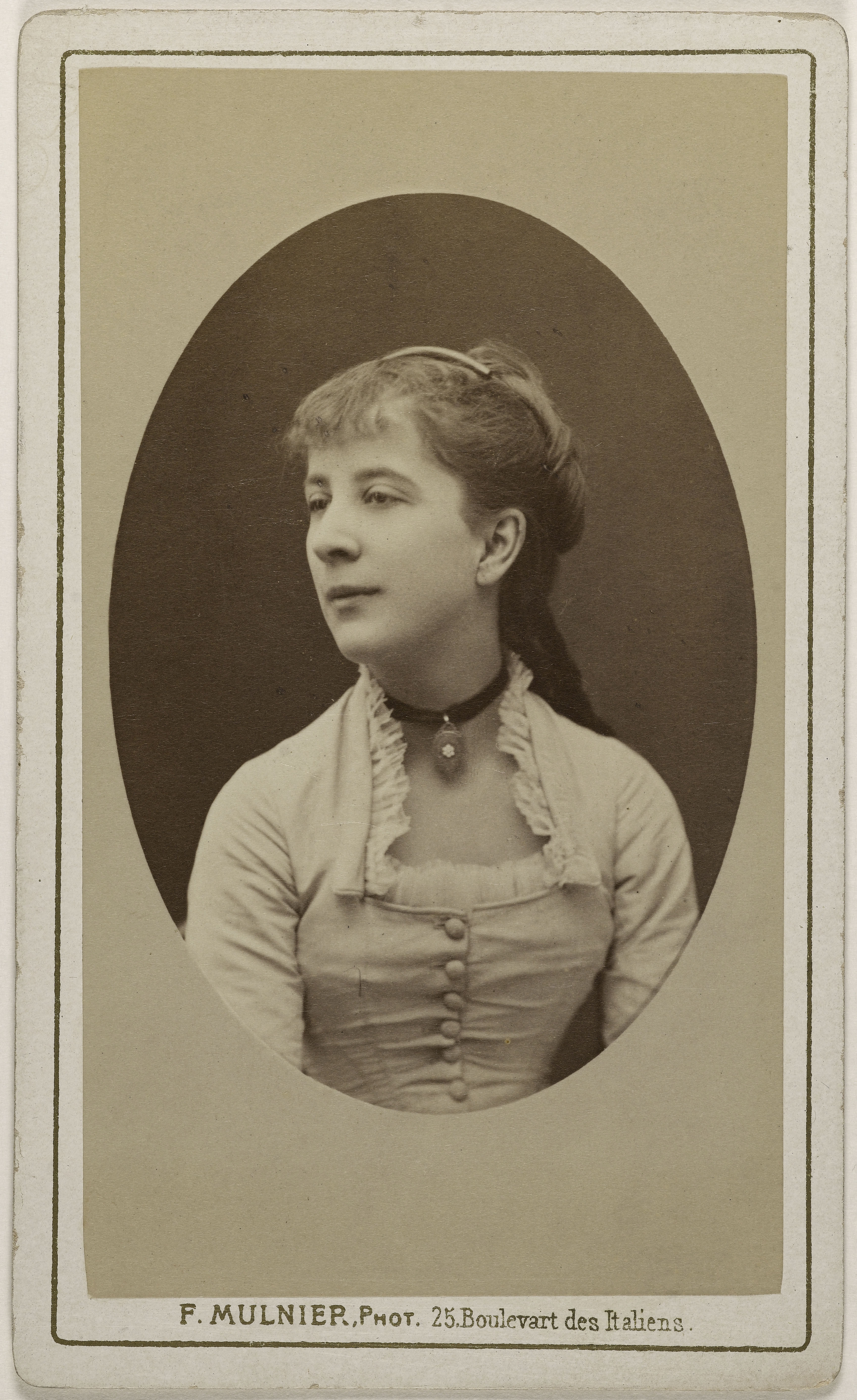 Ferdinand Mulnier, Portrait de Bernage, Lucie Amélie, (tragédienne)