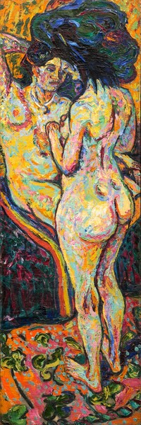 Ernst Ludwig Kirchner, Two Nudes [obverse]