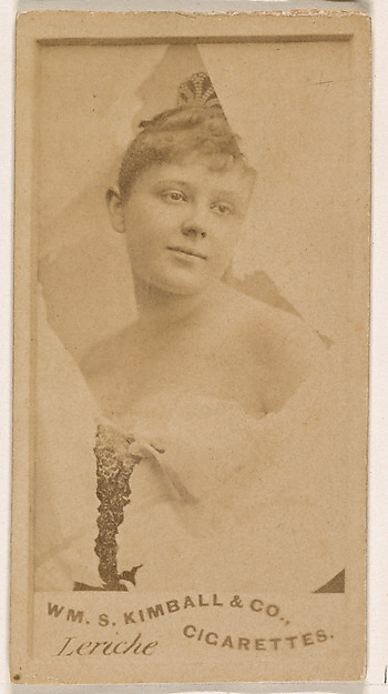 William S. Kimball & Company, Miss Leriche, from the Actresses series (N203) issued by Wm. S. Kimball & Co.