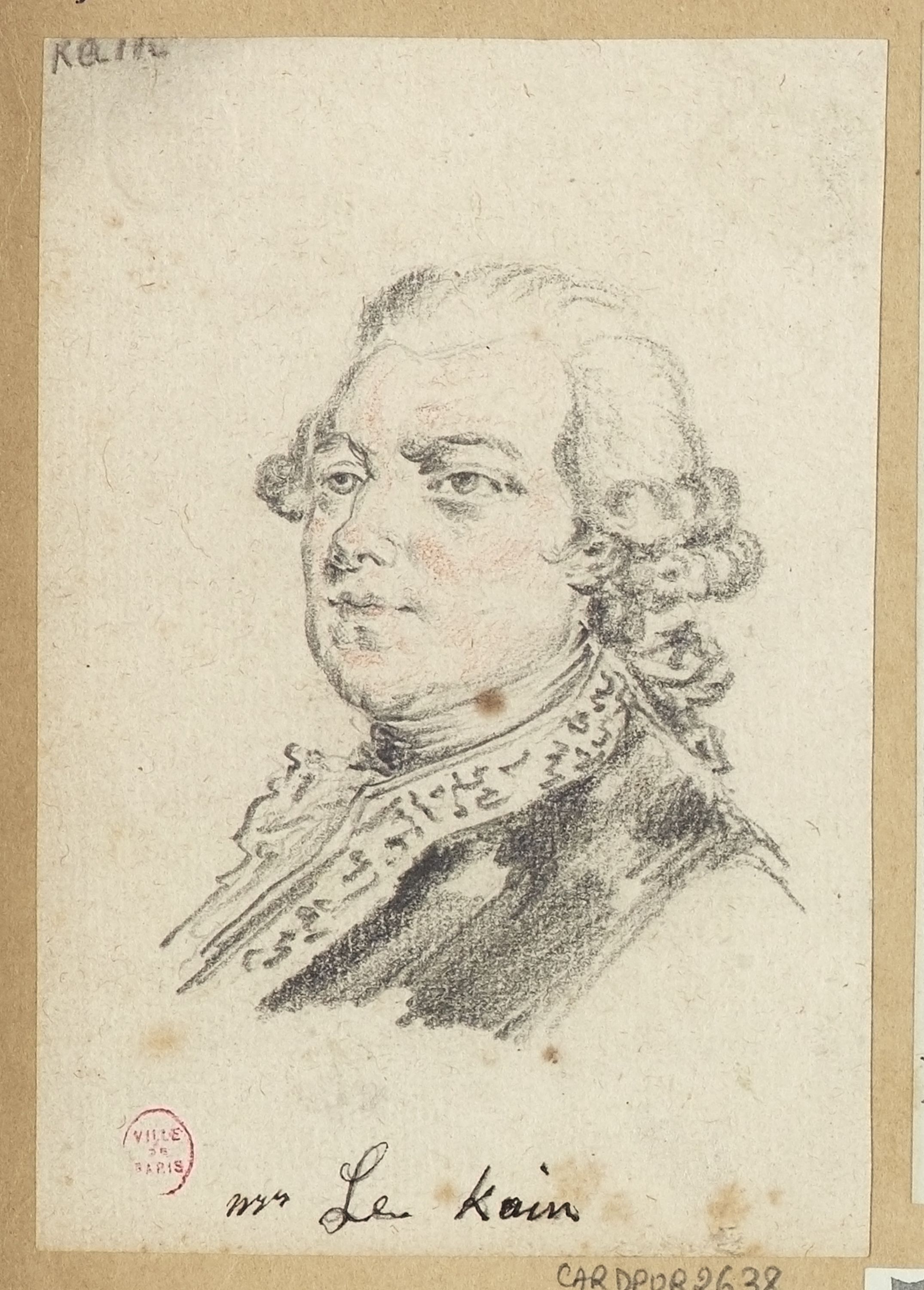 Anonyme, Portrait de M(r) Le Kain.