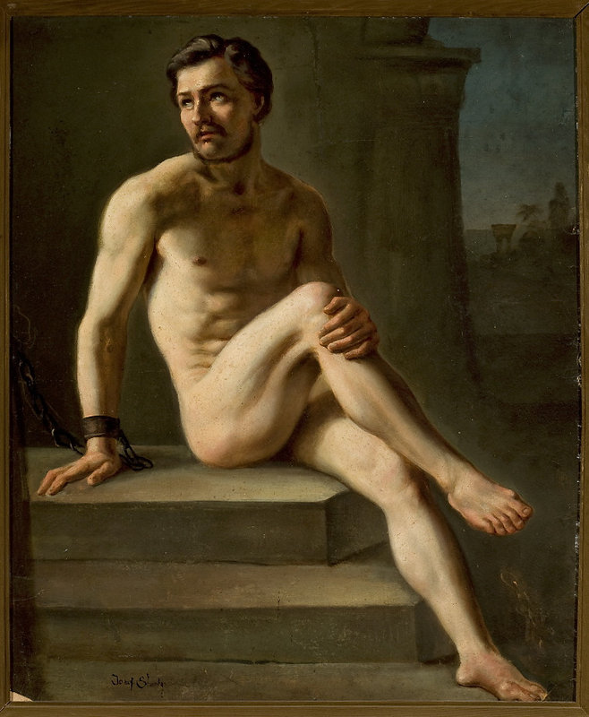 Józef Simmler, Male nude study