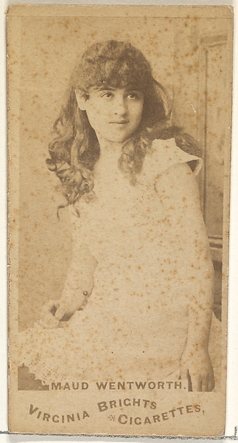 Allen & Ginter, Maud Wentworth, from the Actors and Actresses series (N45, Type 1) for Virginia Brights Cigarettes