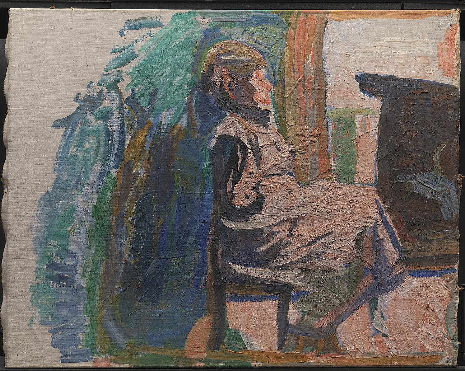 Niels Larsen Stevns, Siddende, hel figur