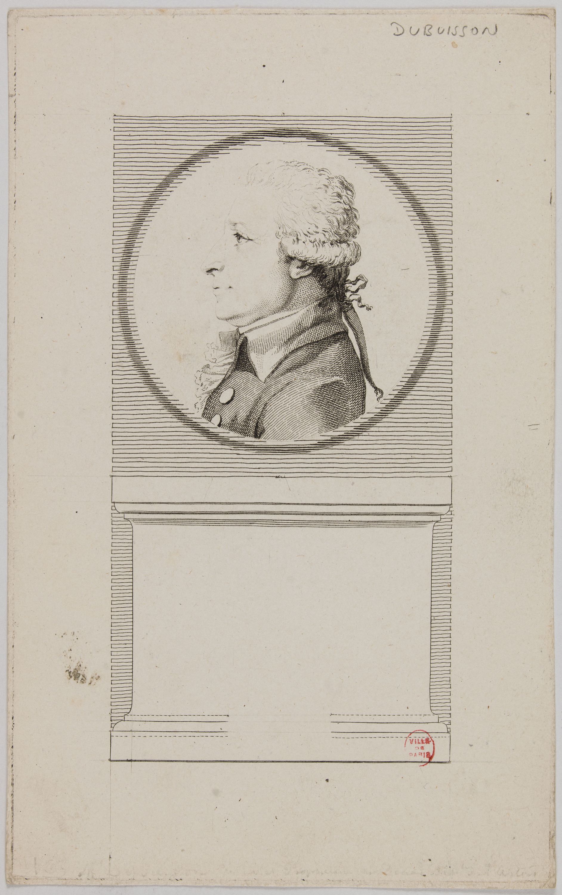 Anonyme, Portrait de M. Dubuisson