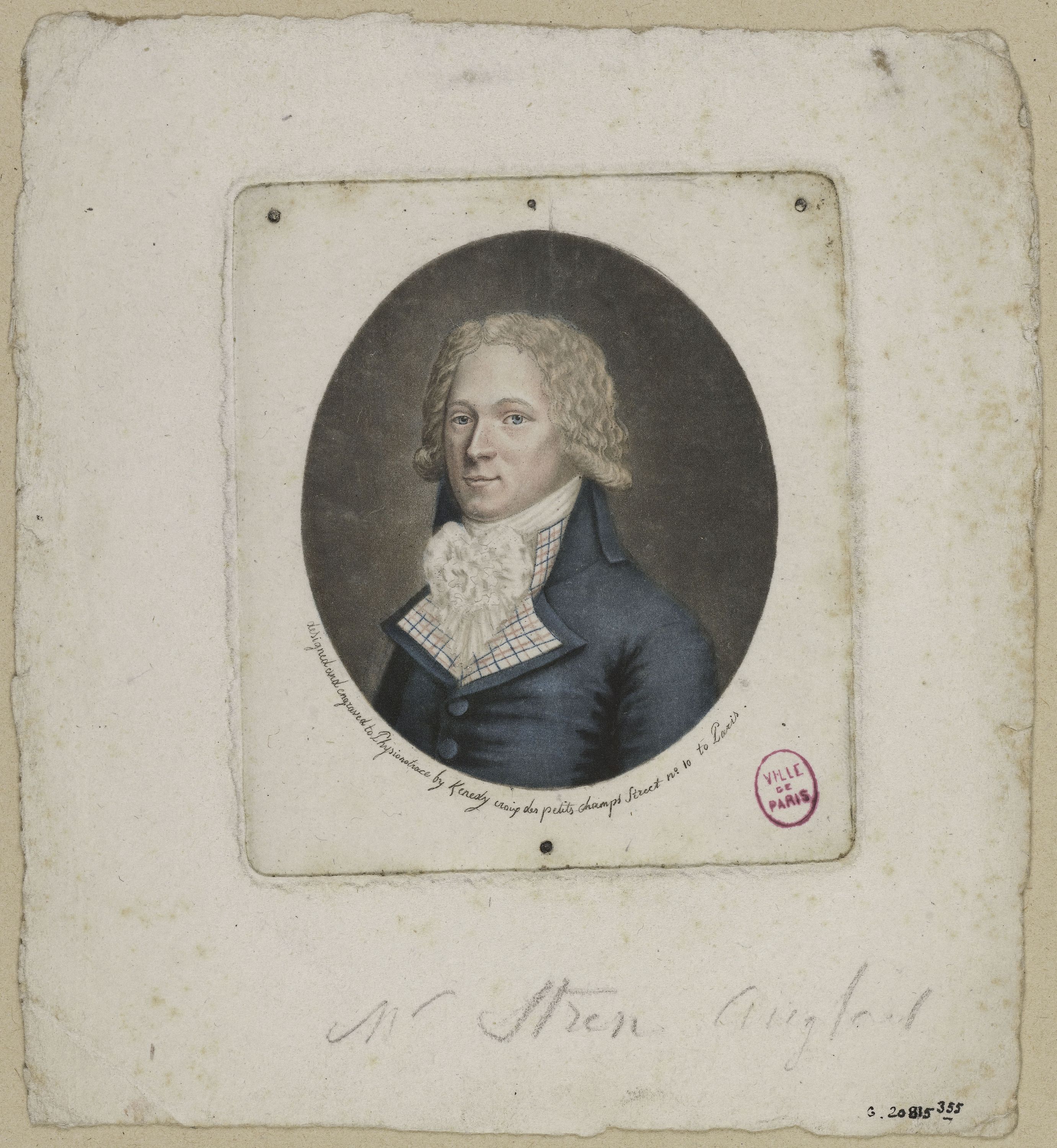 Edmé Quenedey, Portrait de Monsieur Stren