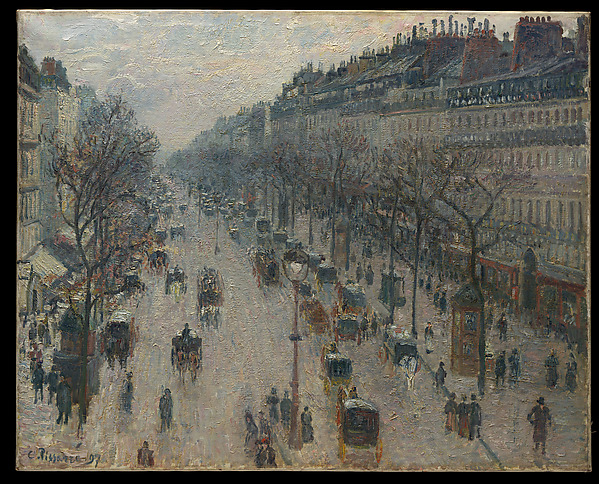 Camille Pissarro, The Boulevard Montmartre on a Winter Morning