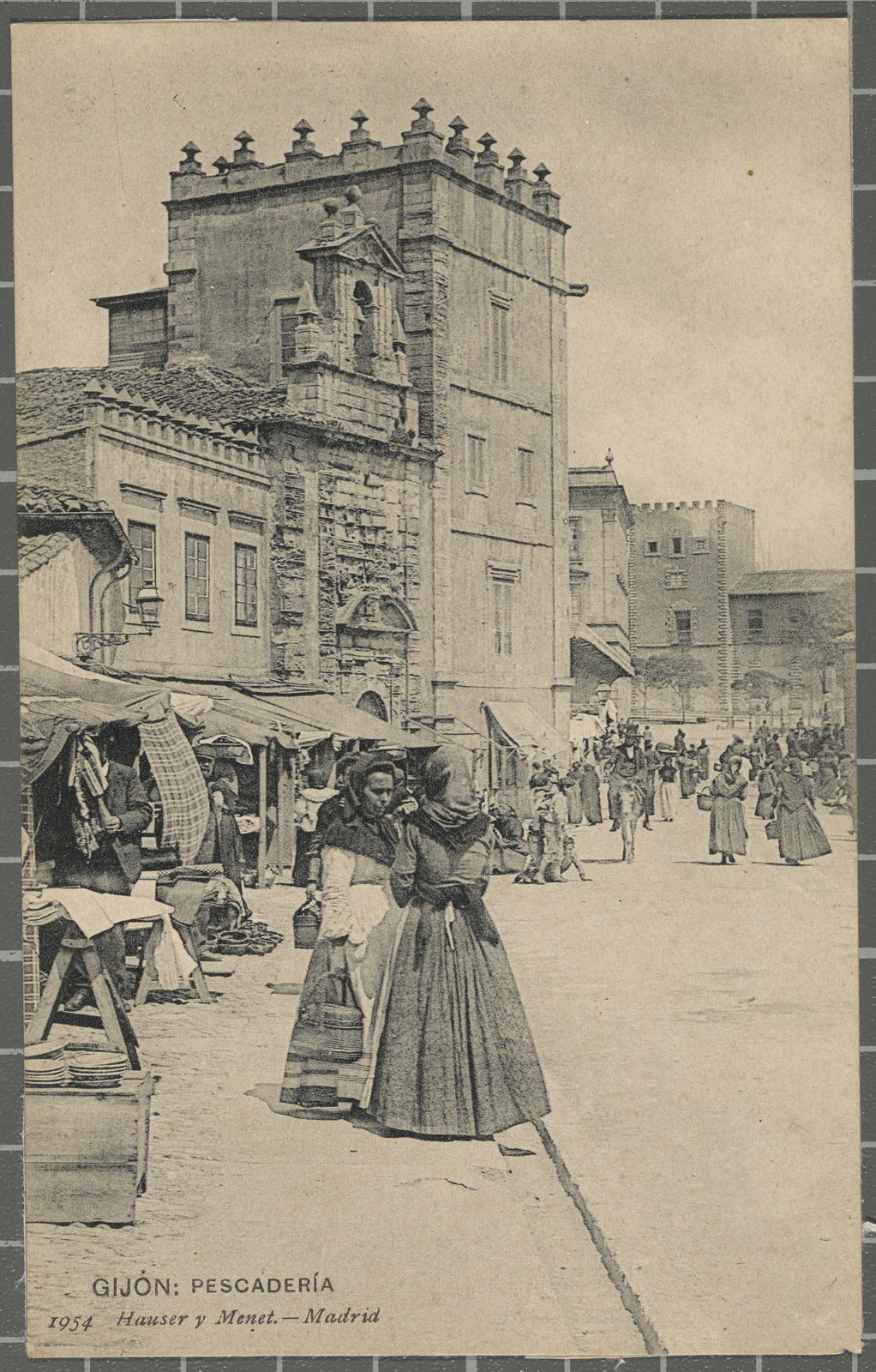 Desconegut, GIJÓN: PESCADERÍA 1954 Hauser y Menet. - Madrid