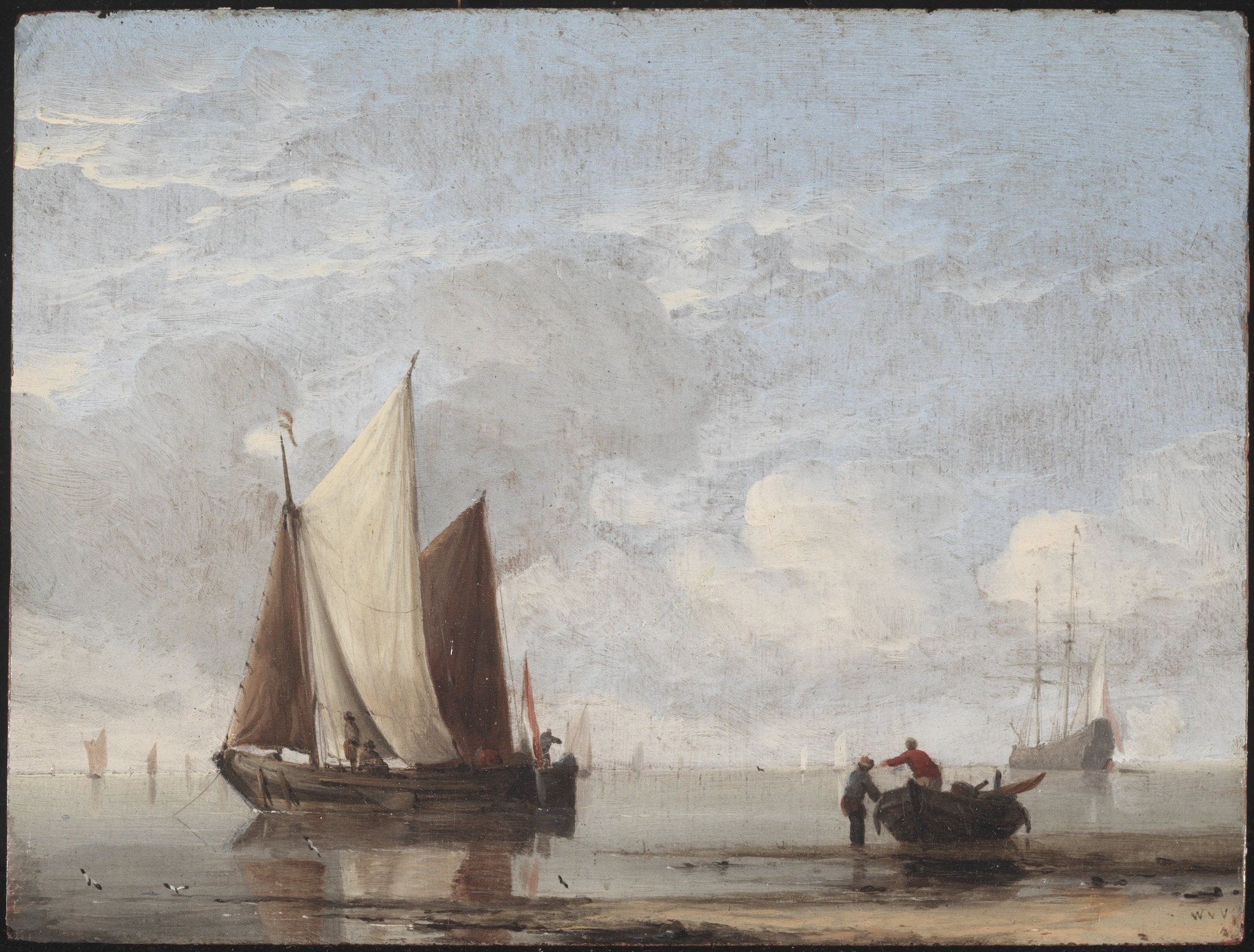 Willem van de Velde the Younger, Calm Sea