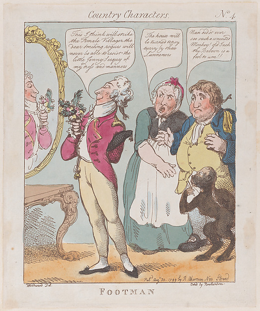 Thomas Rowlandson, Footman