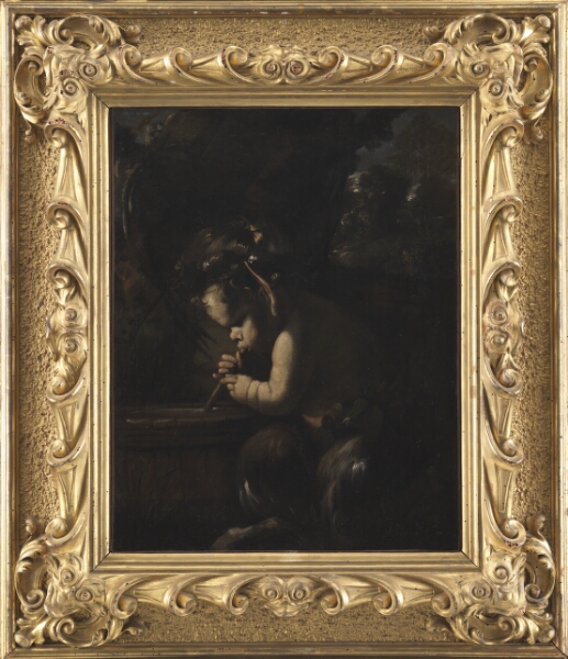 Pier Francesco Mola, Lille satyr der drikker fra en tønde