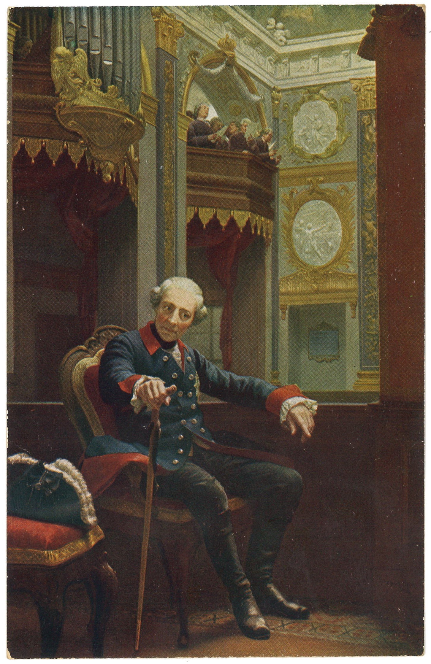 E. A. Seemann (Verlag), Friedrich der Große in der Schlosskapelle zu Charlottenburg (Gemälde von Oscar Begas)