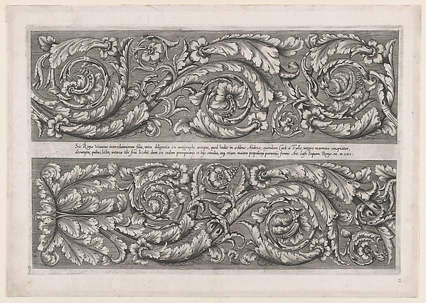 Anonymous, Della Valle Frieze, from "Speculum Romanae Magnificentiae"