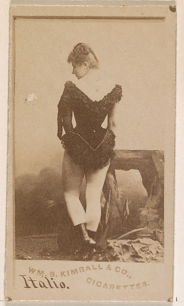William S. Kimball & Company, Miss Italio, from the Actresses series (N203) issued by Wm. S. Kimball & Co.