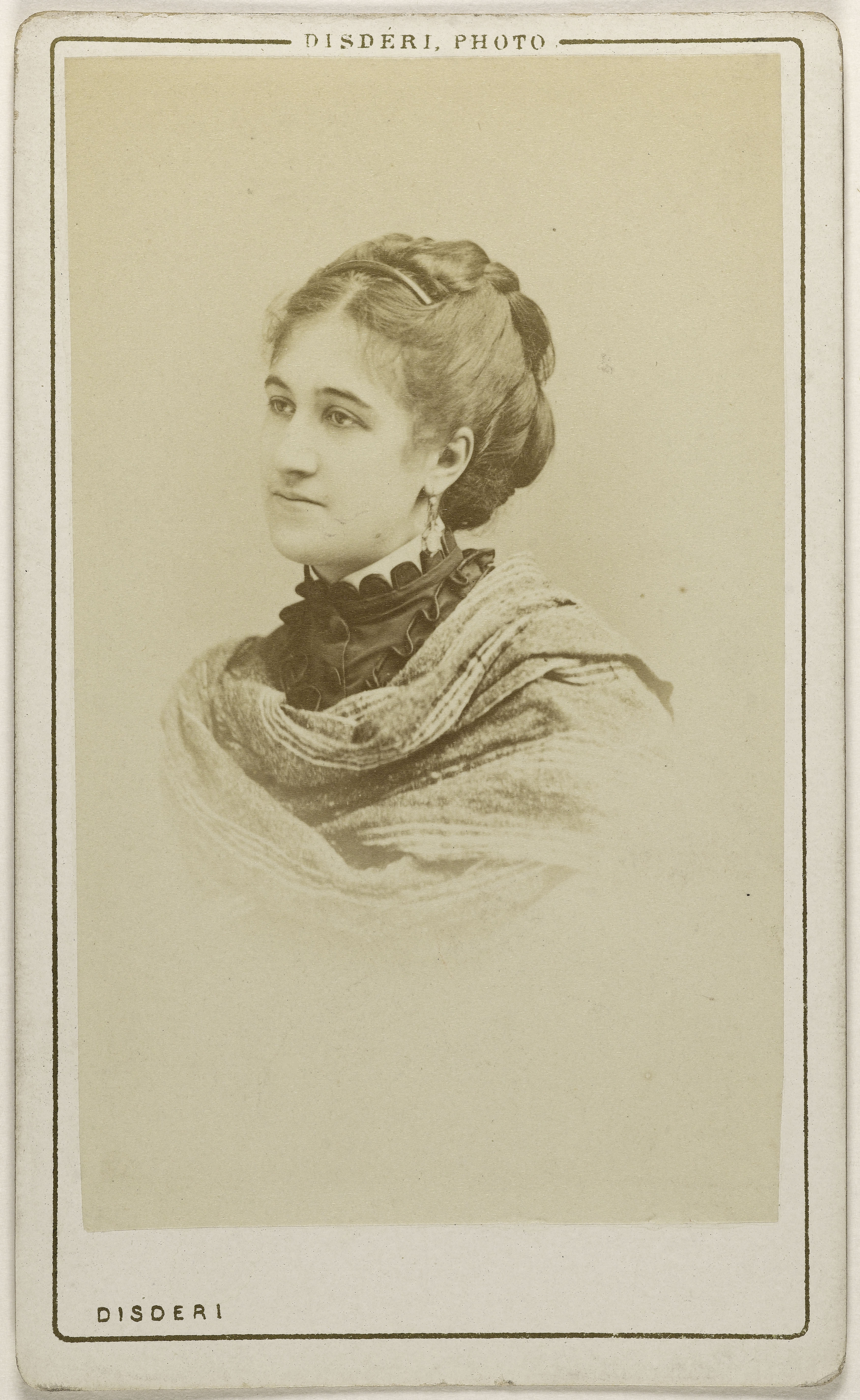 André-Adolphe-Eugène Disdéri, Portrait de Berthelly, (actrice)