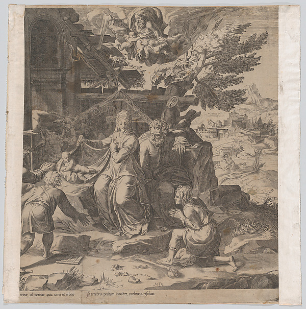Cornelis Cort, The Adoration of the Shepherds