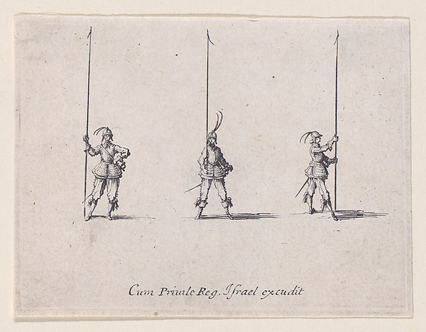 Jacques Callot, L'Exercice de la Lance Verticale (Drill with the Vertical Lance), from "Les Exercices Militaires" (The Military Exercises)