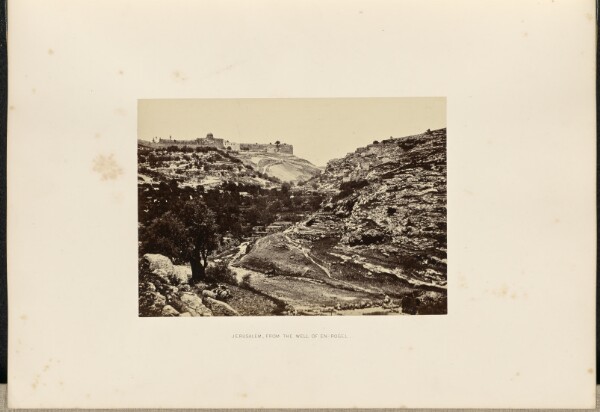 Francis Frith, Jerusalem, from the Well of En-Rogel