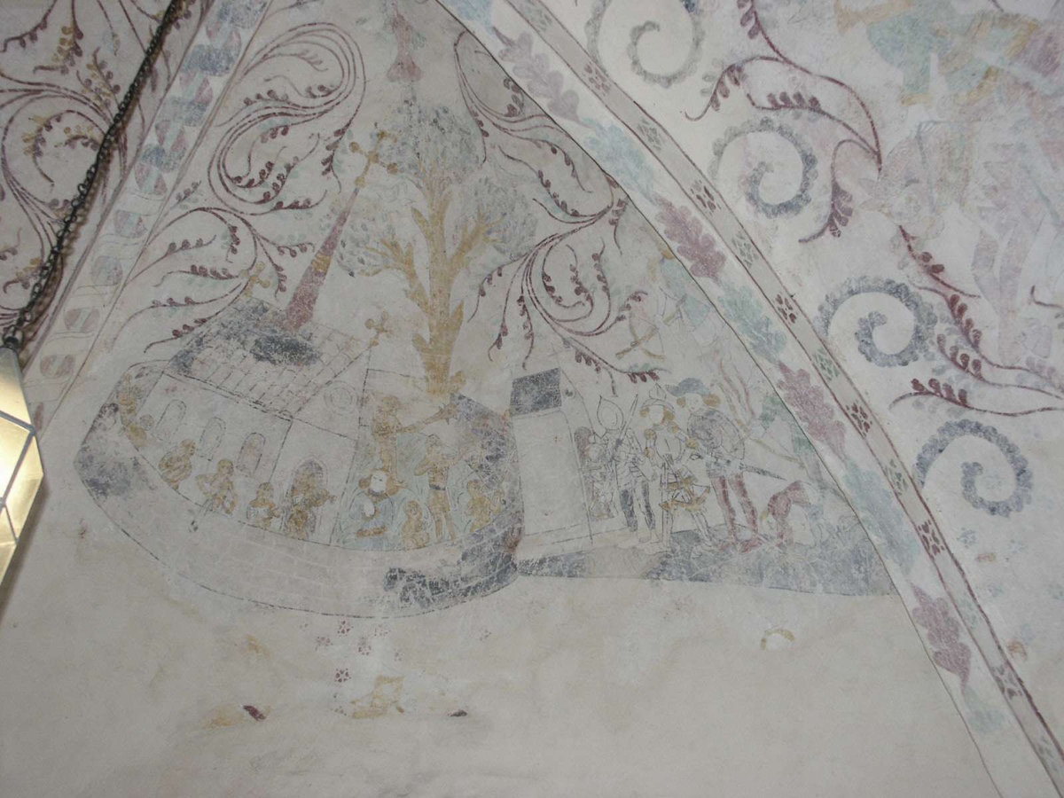 Johan Dellbeck, Interior of the Church of Bishops, Bishops Skulla, Uppland December 2002