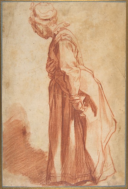 Francesco Vanni, Standing Woman Looking to Left Background