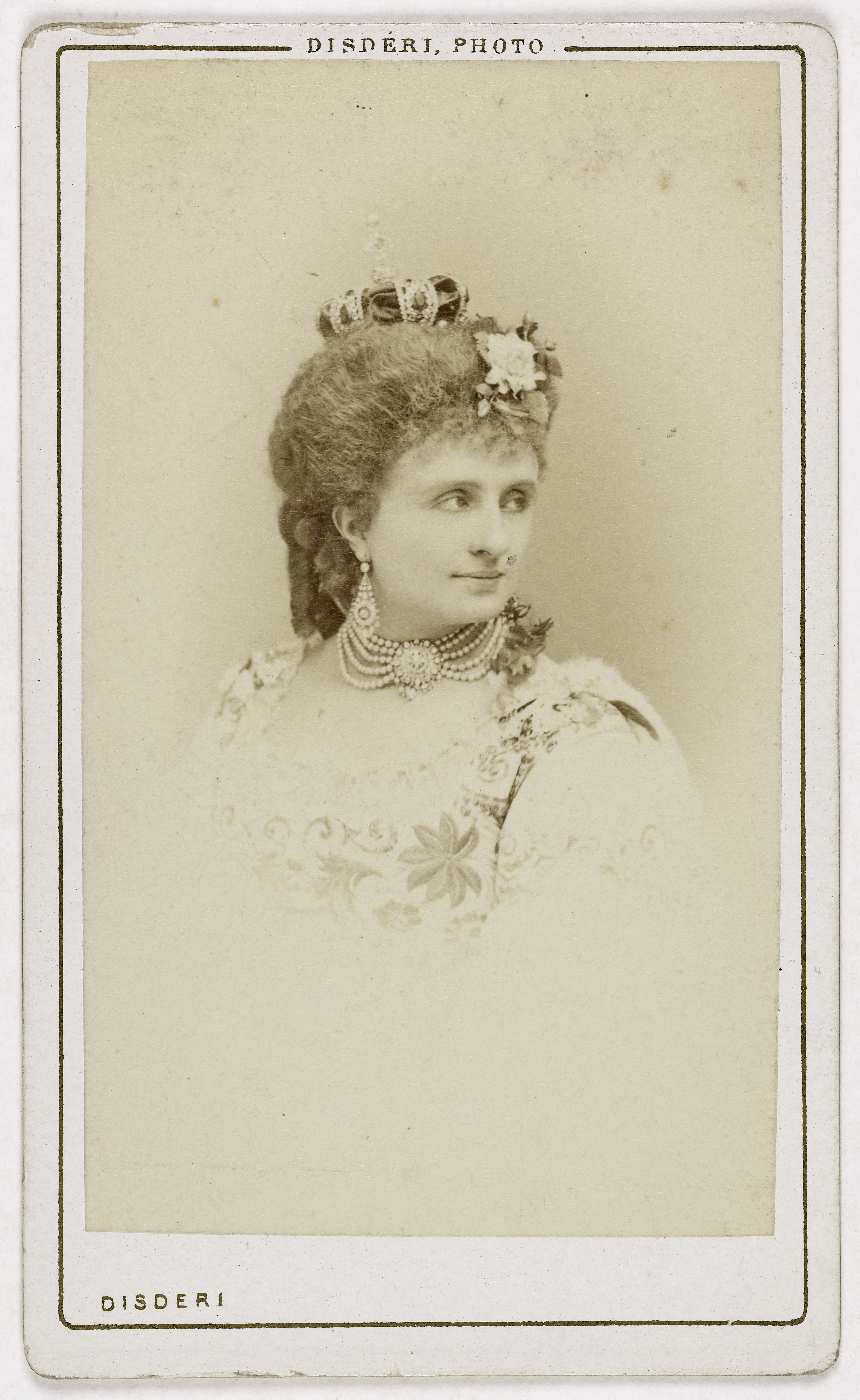André-Adolphe-Eugène Disdéri, Portrait d'Hortense Schneider, (comtesse de Bionne, 1838-1920), (actrice)