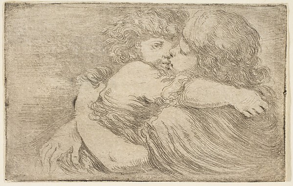 Stefano della Bella, Two Children Embrace
