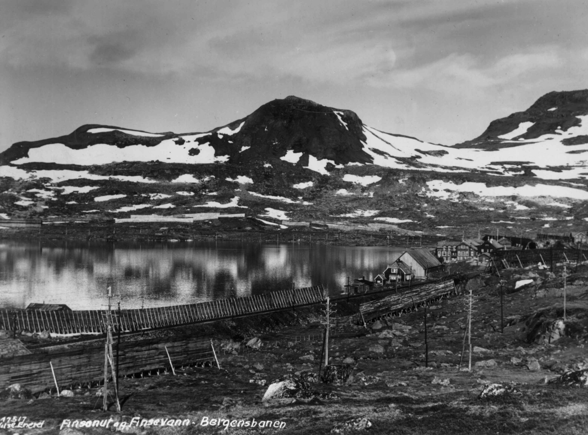 Anders Beer Wilse, Wilse original, Finseput, Finsevatn, Samferdsel, Jernbane, Bergensbanen