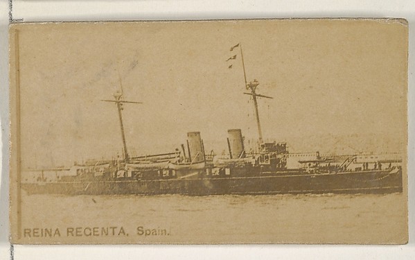 Allen & Ginter, Reina Regenta, Spain, from the Famous Ships series (N50) for Virginia Brights Cigarettes