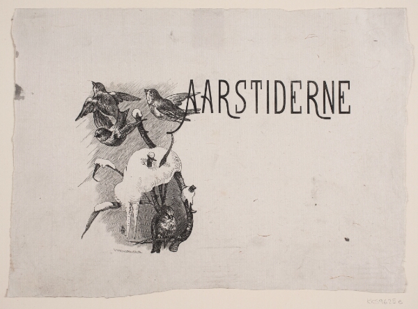 F. Hendriksen, Vignet til "Aarstiderne", digtsamling af Holger Drachmann