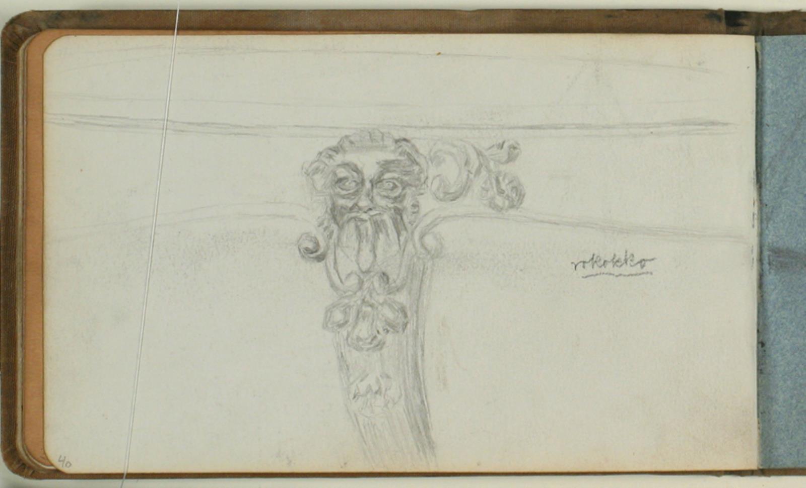 Niels Larsen Stevns, Studie af bordben
