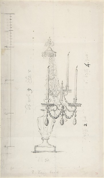 Anonymous, French, 18th century, Designs for a Chandelier