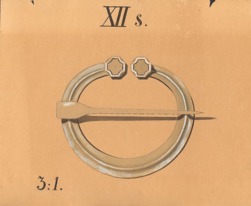 Unknown artist, Herbert Juckum. Joonised arheoloogilistest esemetest. Hoburaudsõlg