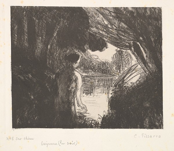 Camille Pissarro, Bather, Evening