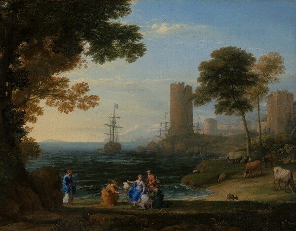 Claude Lorrain, Coast View with the Abduction of Europa