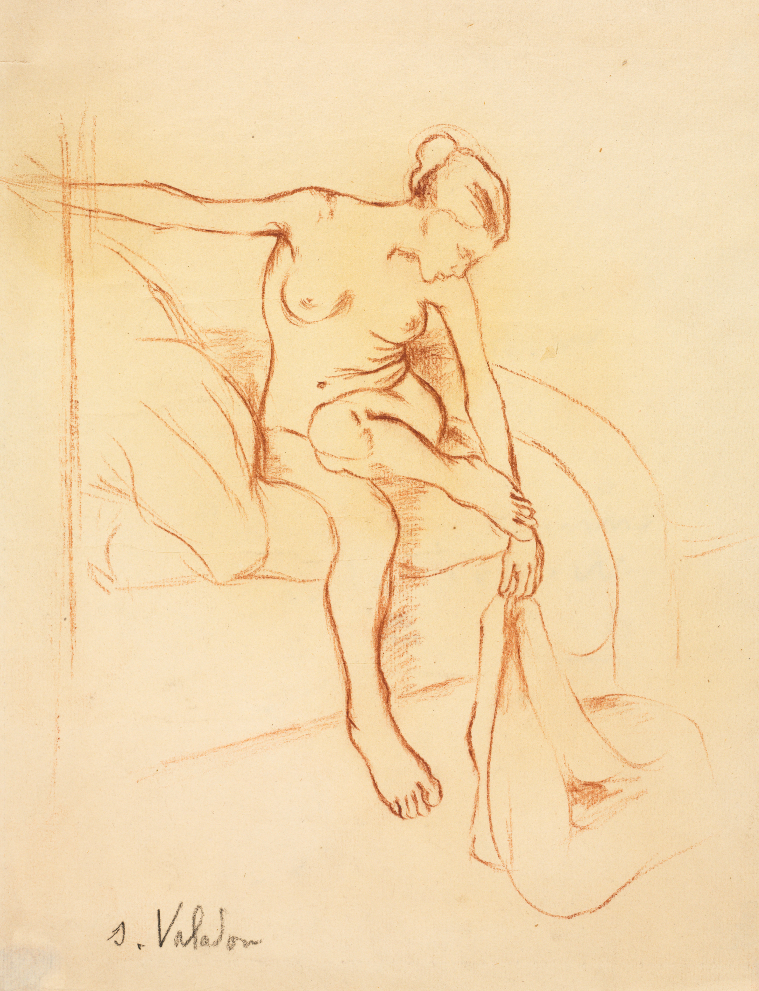 Suzanne Valadon, Nude Woman Seated on a Bed