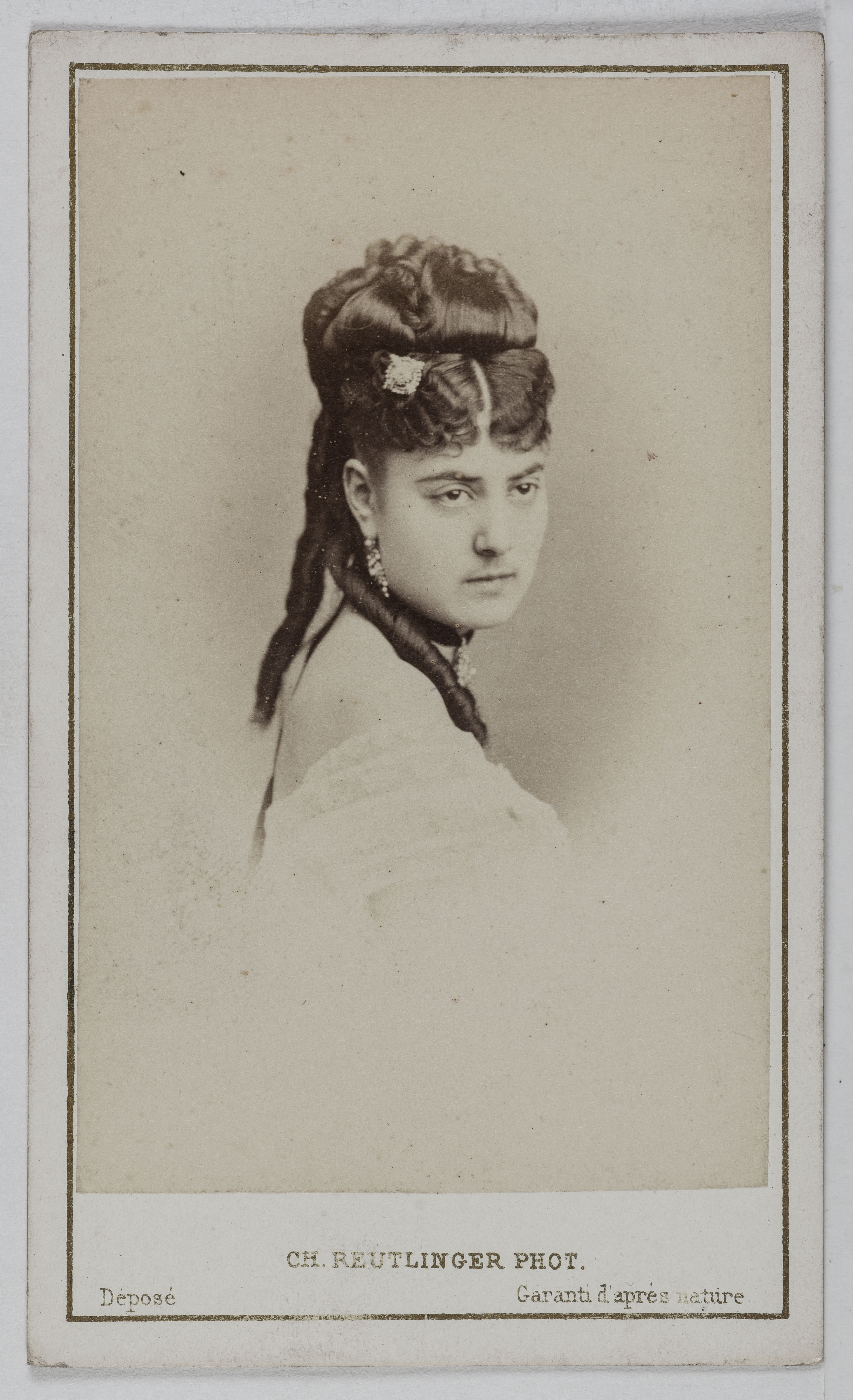 Charles Reutlinger, Portrait de Delphine de Lissy ou Lizy, (actrice)
