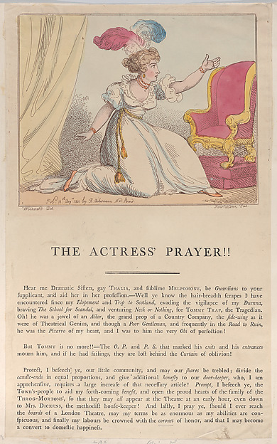 Thomas Rowlandson, The Actress' Prayer!!