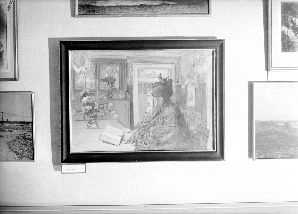 Gunnar Sundgren, Konstverk signerat Carl Larsson på Zornmuseet, Mora, Dalarna, interiör 1939