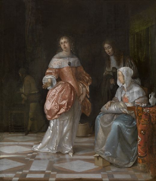 Eglon van der Neer, The Visit to the Nursery