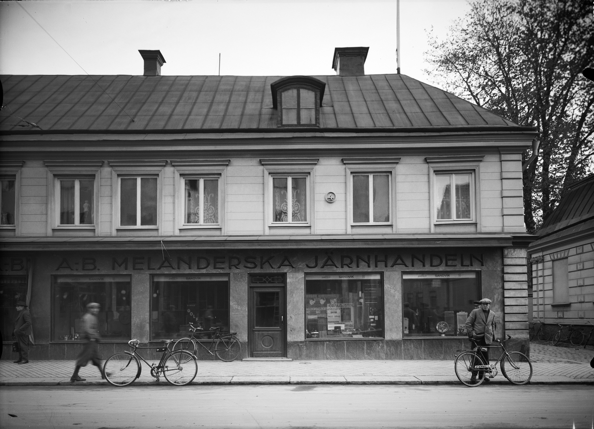 Paul Sandberg, Melanderska järnhandeln, kvarteret Lejonet, Kungsängsgatan, Uppsala 1934