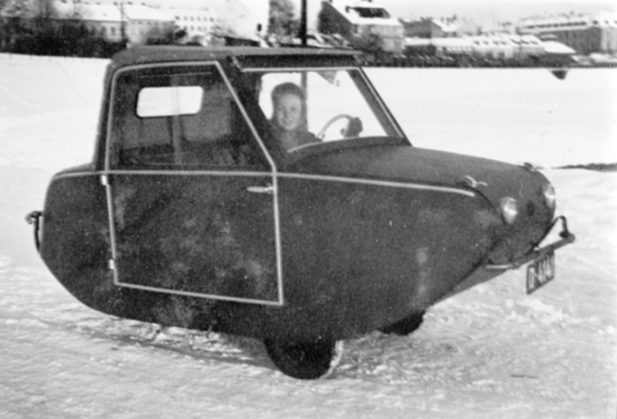 Anno Domkirkeodden, INGENIØR SVERRE HAGEN MEK. VERKSTED, LINDBERGBAKKEN 3, ELEKTRISK BIL, D-4141, PRODUSERT I BRUMUNDDAL