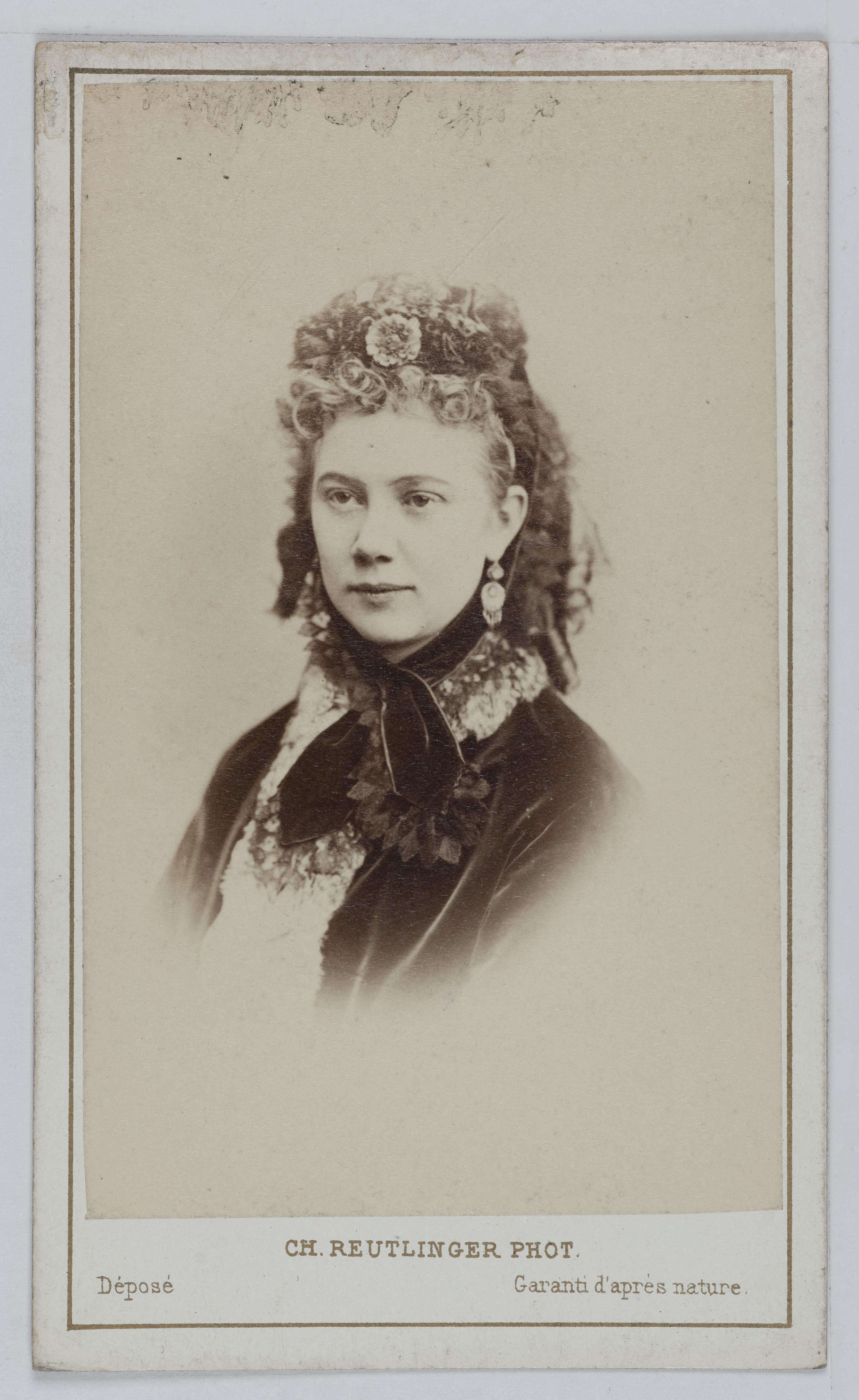 Charles Reutlinger, Portrait de Reichemback, actrice.