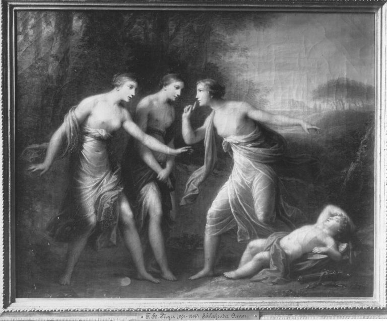 Heinrich Füger, Die drei Grazien finden Amor
