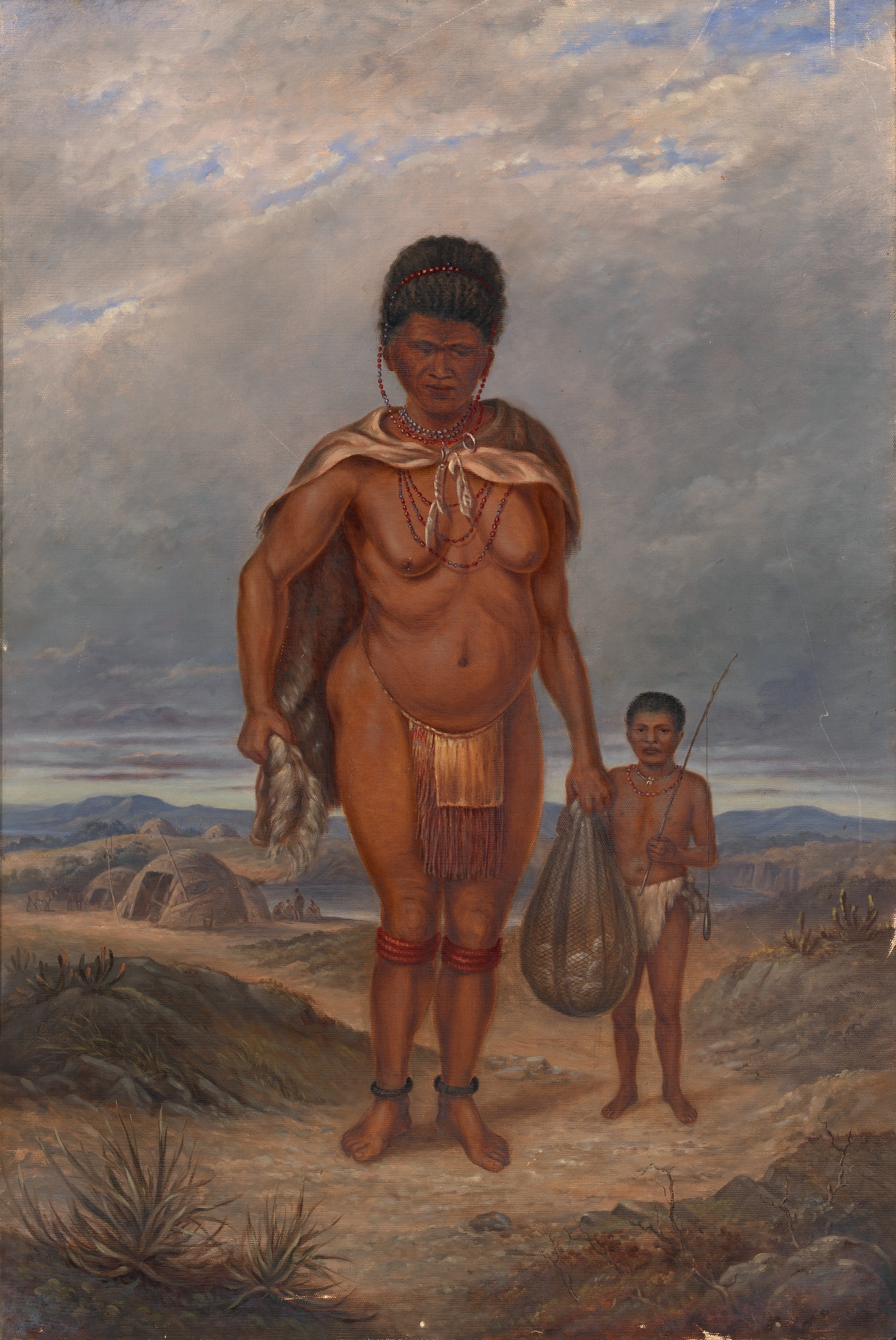 Antonion Zeno Shindler, Hottentot Woman and Children