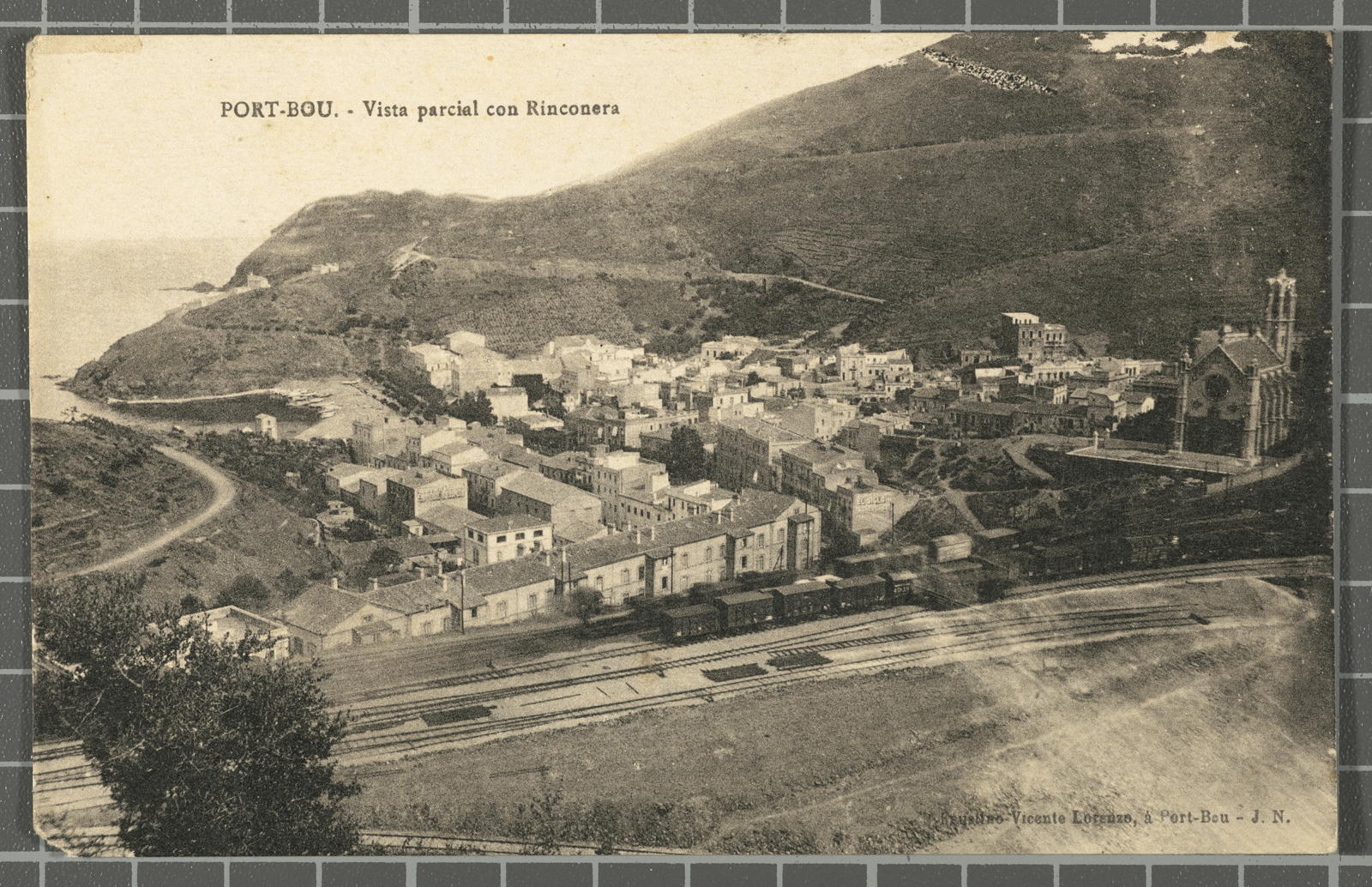 Desconegut, Port-Bou. - Partial view with Rinconera